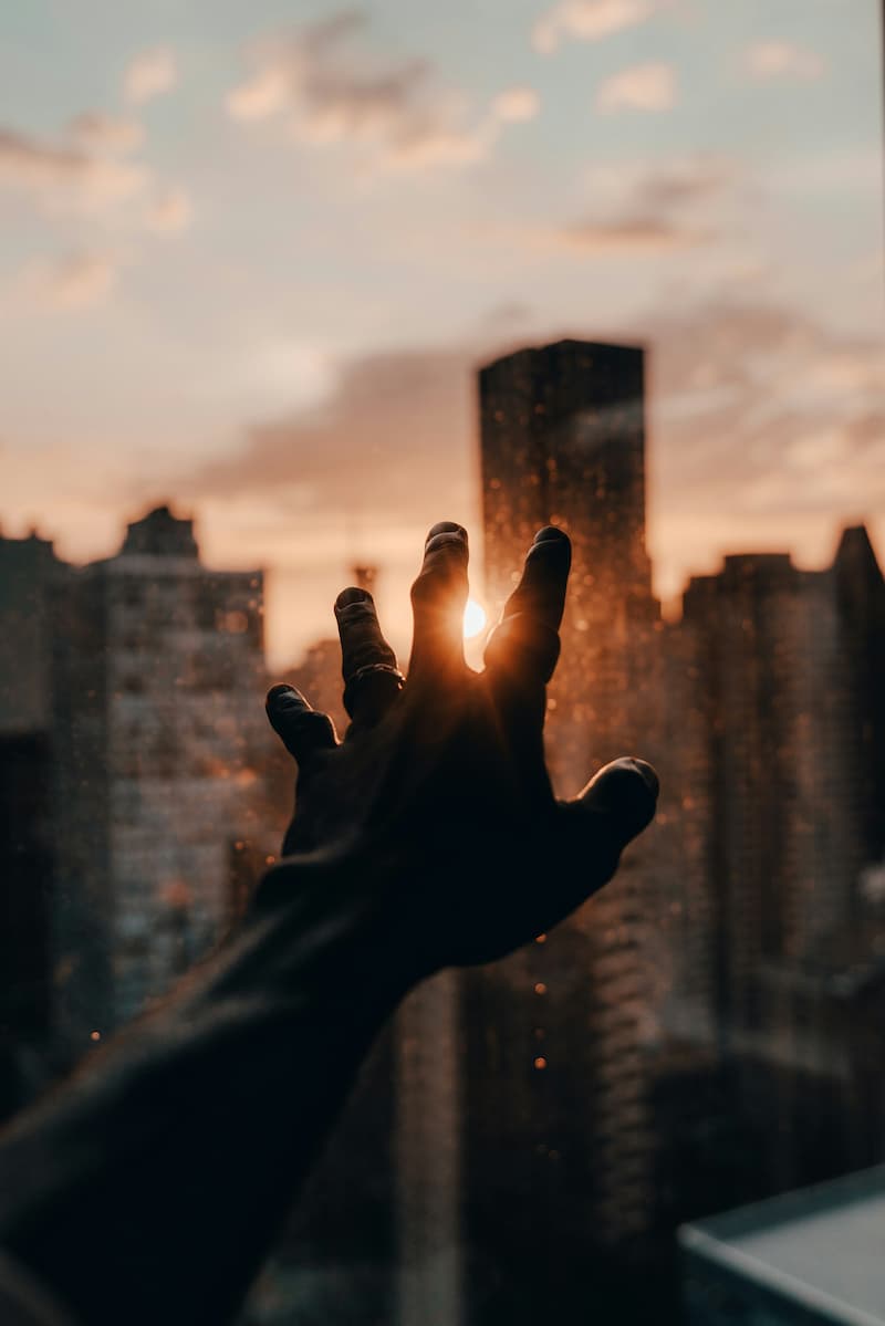 An outstretched hand